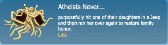 Atheists Never…