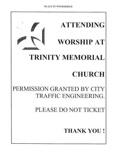 Church Parking for Atheists