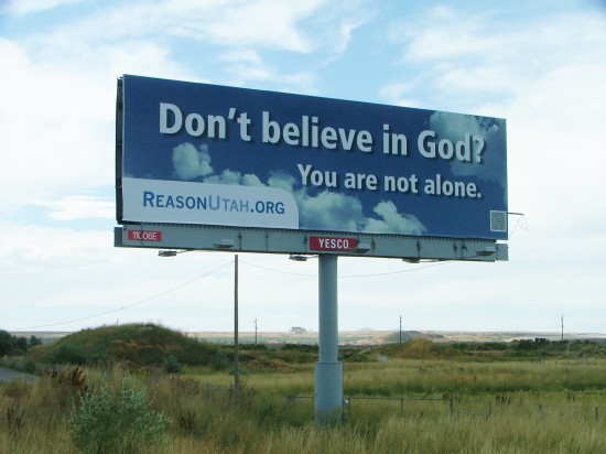 Atheist Billboard Goes Up in Salt Lake City, Utah!