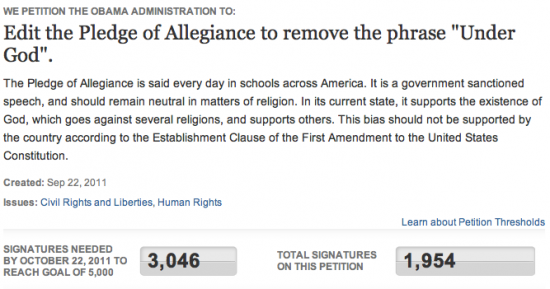 The Pledge of Allegiance Petition