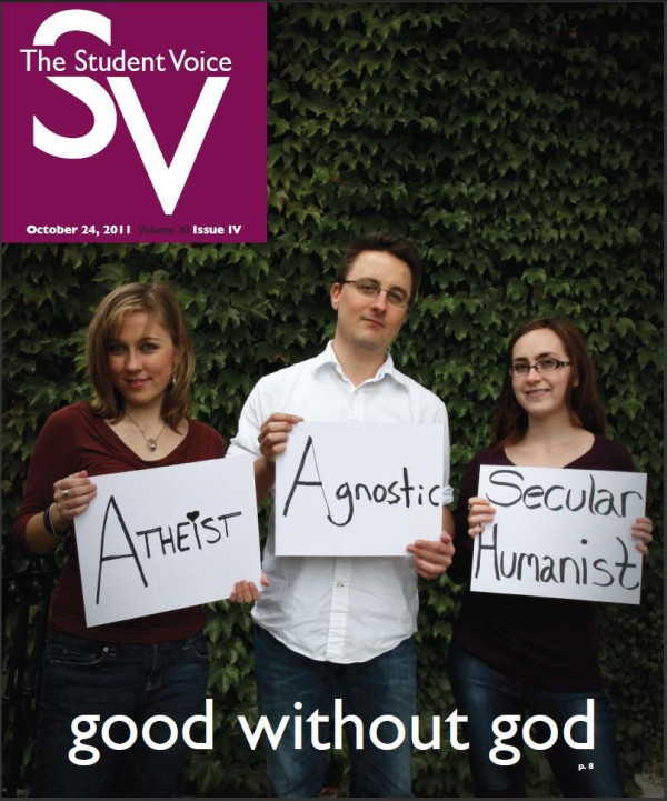 Great Magazine Cover for <em>The Student Voice</em>