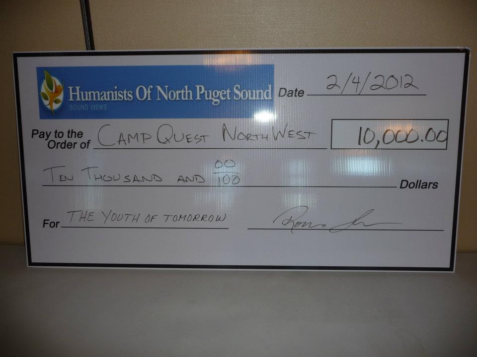 Atheists Donate $10,000 to Camp Quest NorthWest