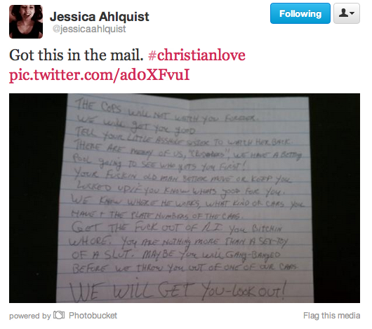 Jessica Ahlquist Gets Nasty Hatemail