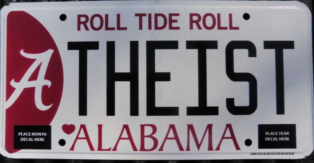 A Clever Alabama License Plate