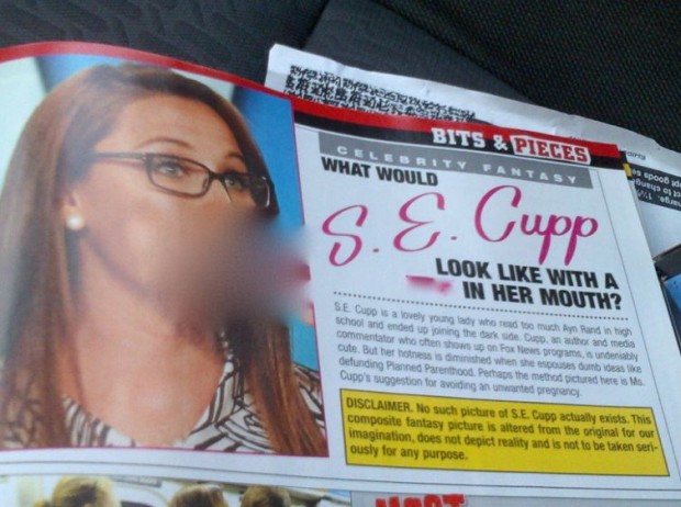 <em>Hustler</em> Magazine Rails Against Conservative Atheist S.E. Cupp… with a Photoshopped Phallus