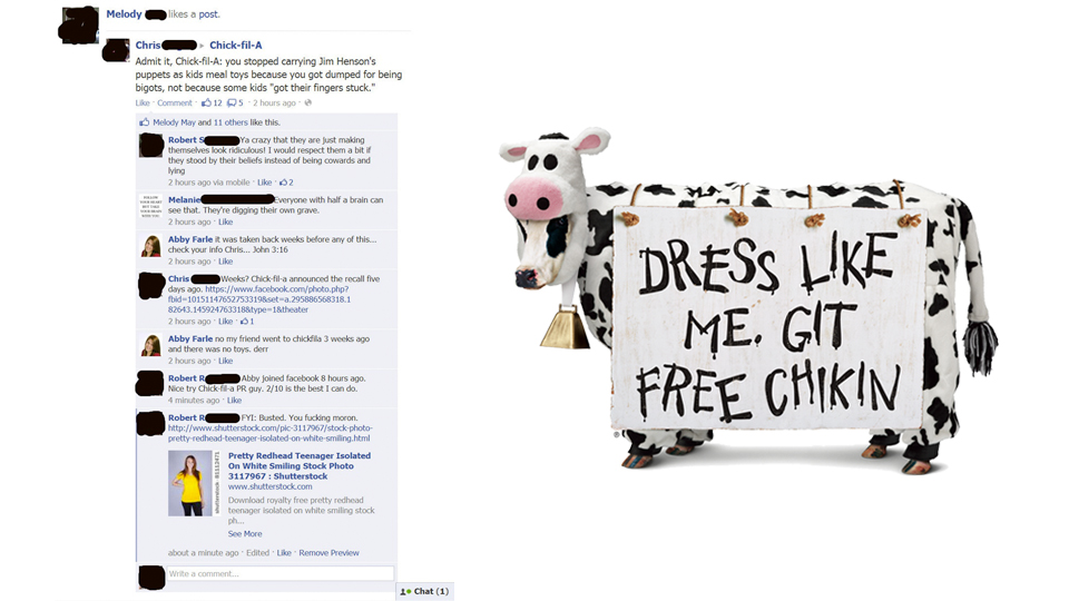 Chick-fil-A’s Latest Fail: Fake Facebook Supporters?