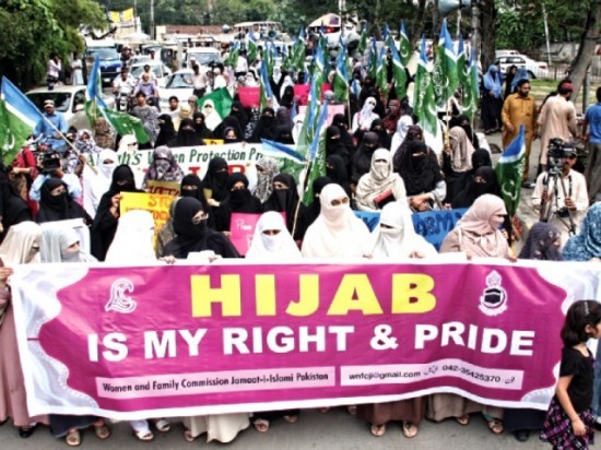 Celebrating a Woman’s Right To Wear A Hijab, But Not Her Right To Be Heard