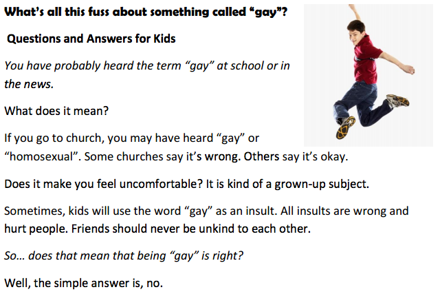 Religious Right Group Tells Kids Bullying Isn’t OK, but Neither Is Being Gay