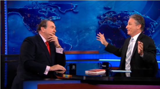 Mike Huckabee Defends Christian Campaign Ad on ‘The Daily Show’