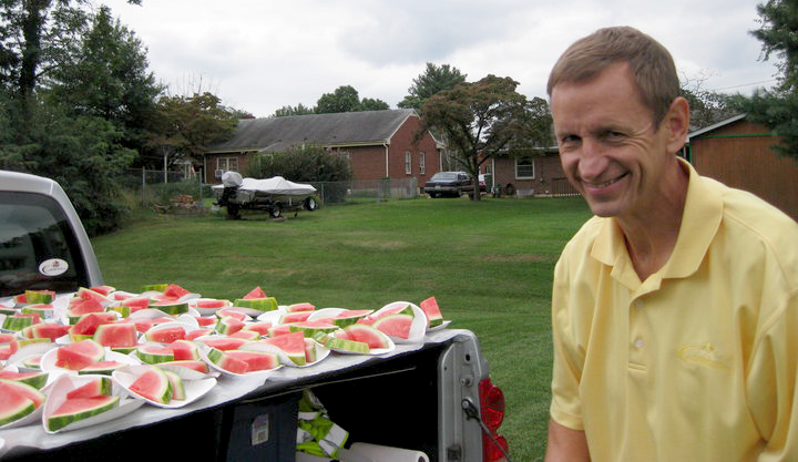 Al Soltis directs the Federation of Christian Athletes' “Watermelon Ministry” at southwestern Virginia public high schools (image via Facebook)