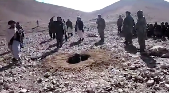 In Video, Young Afghan Woman Who Eloped with Her Lover is Stoned to Death by Taliban