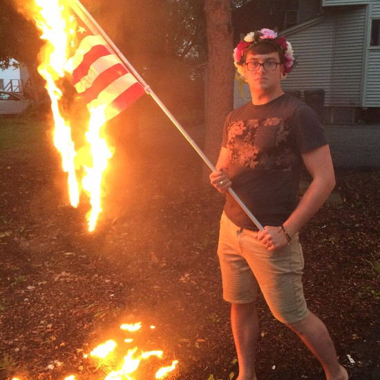 The IL Man Arrested for Burning a Flag on July 4 is Suing To Overturn the Flag Desecration Law