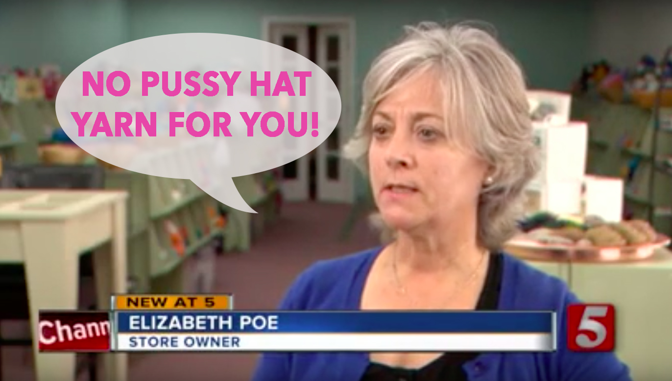Female Christian Shop Owner Won’t Sell Pink Pussyhat Yarn to Those Fighting For Women’s Equality