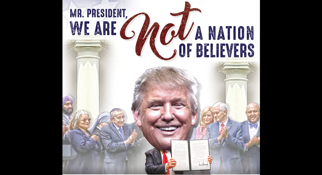 FFRF to Donald Trump in Full-Page <em>New York Times</em> Ad: “We Are Not a Nation of Believers”