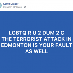 Calgary School Board Candidate Blames Gay People for Terrorism in Bizarre Rant
