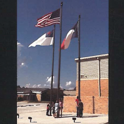 Atheists Ask TX School District to Take Down Christian Flag Outside High School