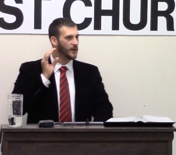 Baptist Preacher Gives Congregation Advice on How to Avoid a Gay Waiter