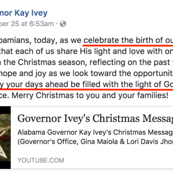 Atheist Group Asks Alabama Governor to Stop Preaching on Social Media