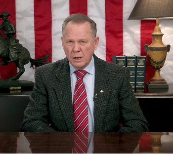 Roy Moore Longs for Theocracy in Non-Concession Speech