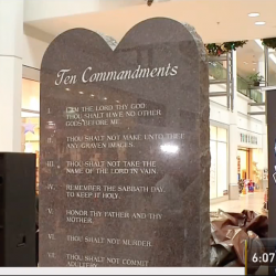 This Texas Mall Just Put Up a Giant Ten Commandments Monument