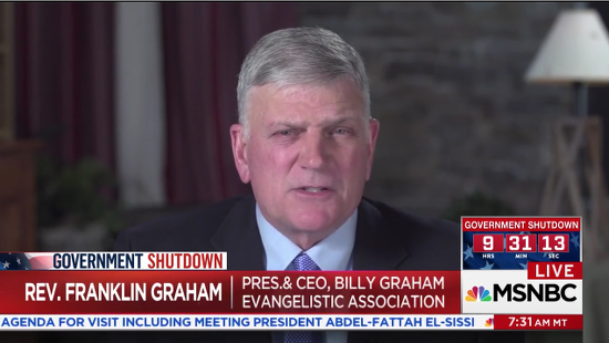 Franklin Graham Dismisses Trumps Alleged Affair Hes Not President