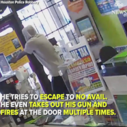 Armed Robber Prays to God After Employee Locks Him in the Store