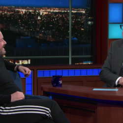 Stephen Colbert Asked Ricky Gervais If He Thinks God is Real Now That He’s Older