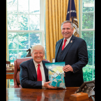 A GOP Congressman Gave Trump a Literal Bag of Prayers After the School Shooting