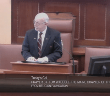 After Long Delay, Maine Senate Finally Allows Atheist to Deliver Invocation