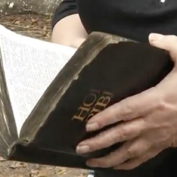 Her Dogs Died in a House Fire, But At Least Her Leather-Bound Bible Is Okay!