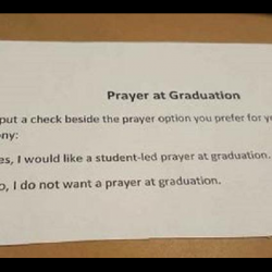 Louisiana School Asks Seniors to Vote on Graduation Prayers (for Some Reason)
