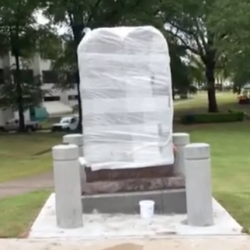 Ten Commandments Monument Goes Up Outside Arkansas Capitol… Again