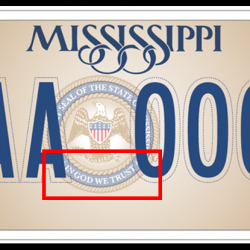 Another Group Calls on MS to Offer Free Alternatives to Religious License Plates