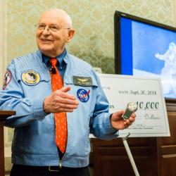 Here’s Alan Bean, Who Walked on the Moon, Confronting a Conspiracy Theorist