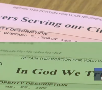 TX Tax Collector Goes from One Religious Phrase to Another on Official Documents