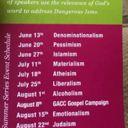 Dallas Church’s Sermon Series on Dangerous “Isms” Includes Atheism and Judaism