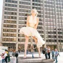 Christians Are Mad Because This Giant Marilyn Monroe Statue Is Mooning a Church