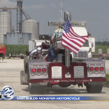 Indiana Man Creates Giant Motorcycles With the Ten Commandments on the Back