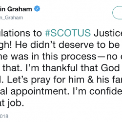 Franklin Graham: Brett Kavanaugh is on the Supreme Court Because “God Overruled”
