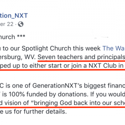 Christian Group Brags About WV Teachers Illegally Starting School Bible Clubs