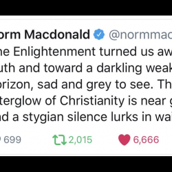 Comedian Norm Macdonald Praises Christianity, Insults the Enlightenment in Tweet