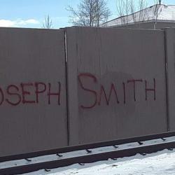 Graffiti on Side of Utah Highway Reads “Joseph Smith Was a Pedophile”