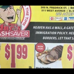 “Heaven Has a Wall,” Says Ad for Christian-Owned Grocery Store