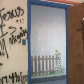 Hindu Temple in Kentucky Vandalized with Crosses and Christian Hate Speech