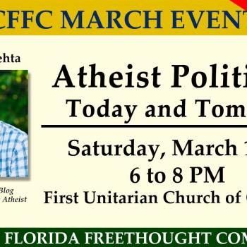 I’ll Be Speaking in Florida Next Week