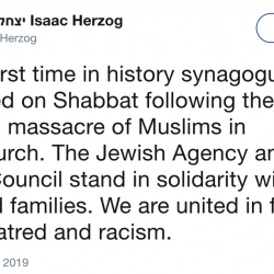 New Zealand Jews, in Solidarity with Muslims, Closed Synagogues on Shabbat