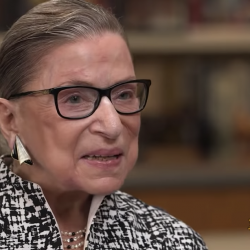 A Ruth Bader Ginsburg Poster Was Vandalized in NYC with an Anti-Semitic Slur