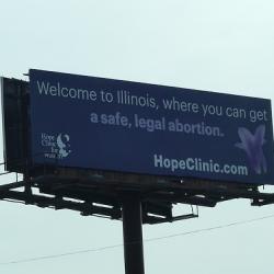 Illinois Billboard Welcomes Missouri Women Who Want a “Safe, Legal Abortion”