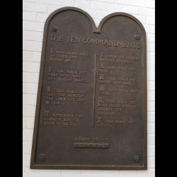 For Some Reason, an Ohio Middle School Displays a Plaque of the Ten Commandments