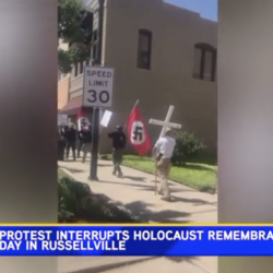 Nazis Carrying Jesus Portrait Disrupt Arkansas Holocaust Remembrance Event